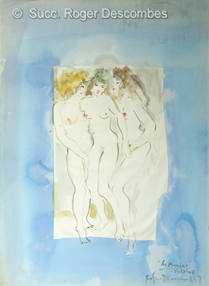 Aquarelle, Les Amies, Verlaine,