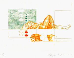 gravure technique mixte