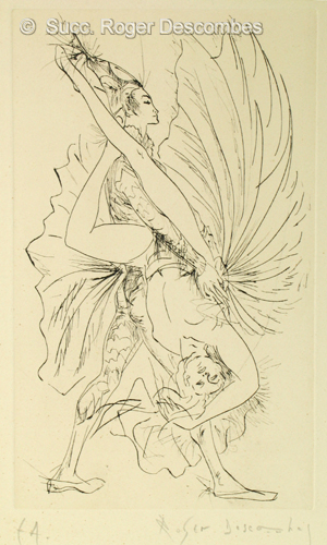 gravure, pointe sèche