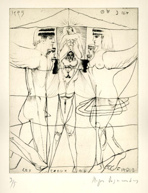 Gravure de 1952, pointe sèche