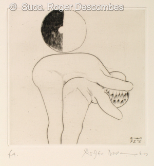 Roger Descombes, Casse-noisette, 1972 - gravure ponte sèche