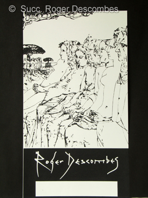 Affiche pour exposition Roger Descombes