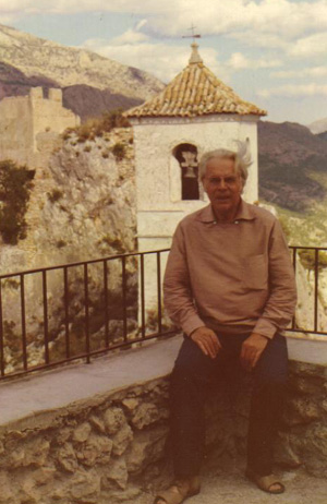L'artiste à Altea, Espagne,1974